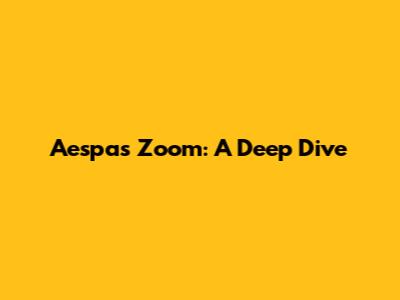 Aespa's "Zoom": A Deep Dive