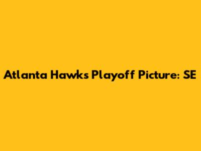 Atlanta Hawks Playoff Picture: SE