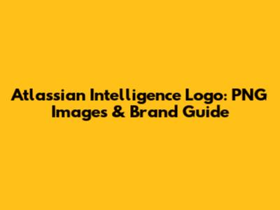 Atlassian Intelligence Logo: PNG Images & Brand Guide
