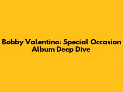 Bobby Valentino: 'Special Occasion' Album Deep Dive