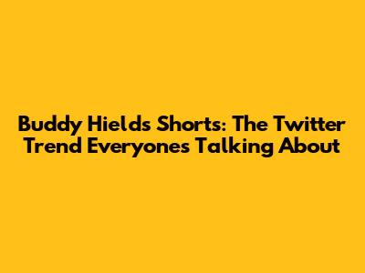 Buddy Hield's Shorts: The Twitter Trend Everyone's Talking About
