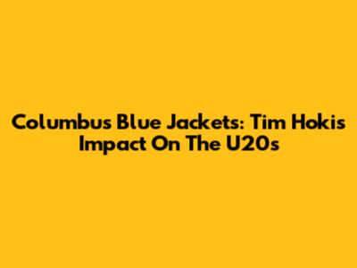 Columbus Blue Jackets: Tim Hoki's Impact On The U20s