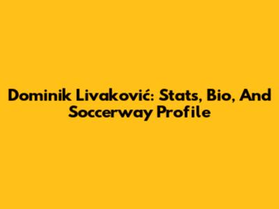 Dominik Livaković: Stats, Bio, And Soccerway Profile