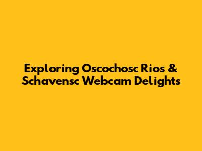 Exploring Oscochosc Rios & Schavensc Webcam Delights
