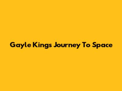 Gayle King's Journey To Space