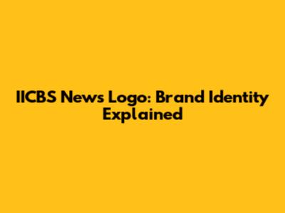 IICBS News Logo: Brand Identity Explained