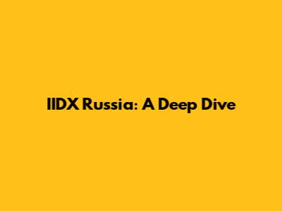 IIDX Russia: A Deep Dive