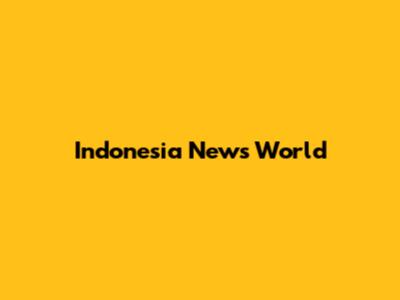 Indonesia News World