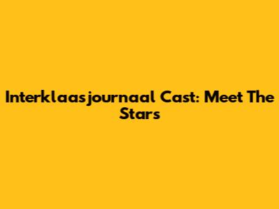 Interklaasjournaal Cast: Meet The Stars