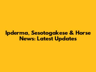 Ipderma, Sesotogakese & Horse News: Latest Updates