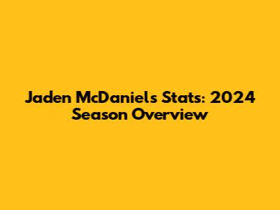 Jaden McDaniels Stats: 2024 Season Overview