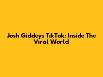Josh Giddey's TikTok: Inside The Viral World