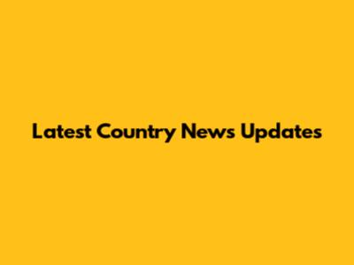 Latest Country News Updates