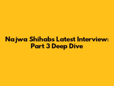 Najwa Shihab's Latest Interview: Part 3 Deep Dive
