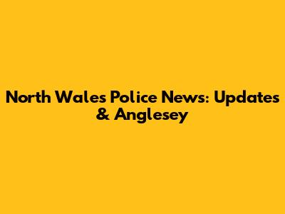 North Wales Police News: Updates & Anglesey