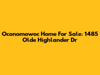 Oconomowoc Home For Sale: 1485 Olde Highlander Dr
