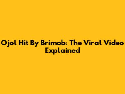 Ojol Hit By Brimob: The Viral Video Explained