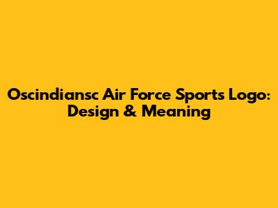 Oscindiansc Air Force Sports Logo: Design & Meaning