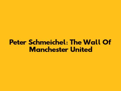 Peter Schmeichel: The Wall Of Manchester United