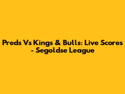 Preds Vs Kings & Bulls: Live Scores - Segoldse League