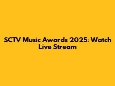 SCTV Music Awards 2025: Watch Live Stream