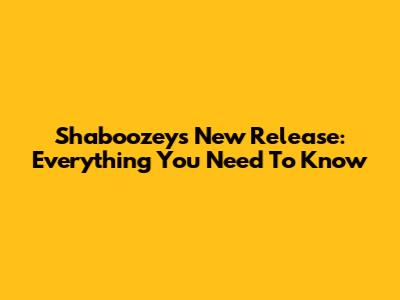 Shaboozey's New Release: Everything You Need To Know