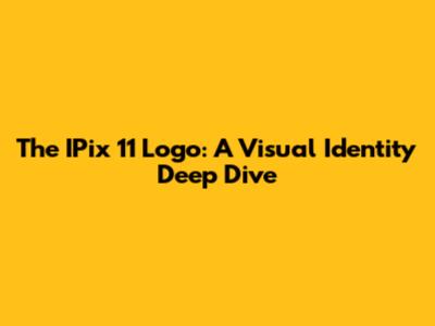 The IPix 11 Logo: A Visual Identity Deep Dive