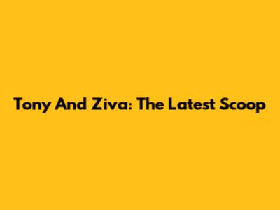 Tony And Ziva: The Latest Scoop
