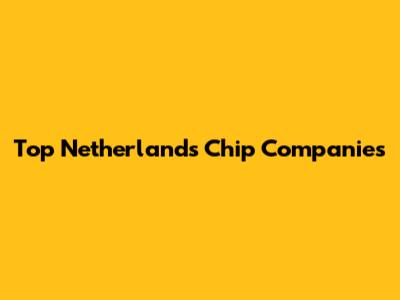 Top Netherlands Chip Companies
