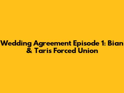 Wedding Agreement Episode 1: Bian & Tari's Forced Union